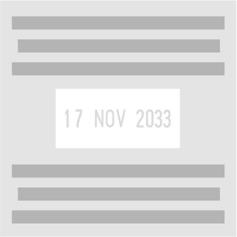 trodat Wortbandstempel Printy Dater 4817, mit Datum, SB-