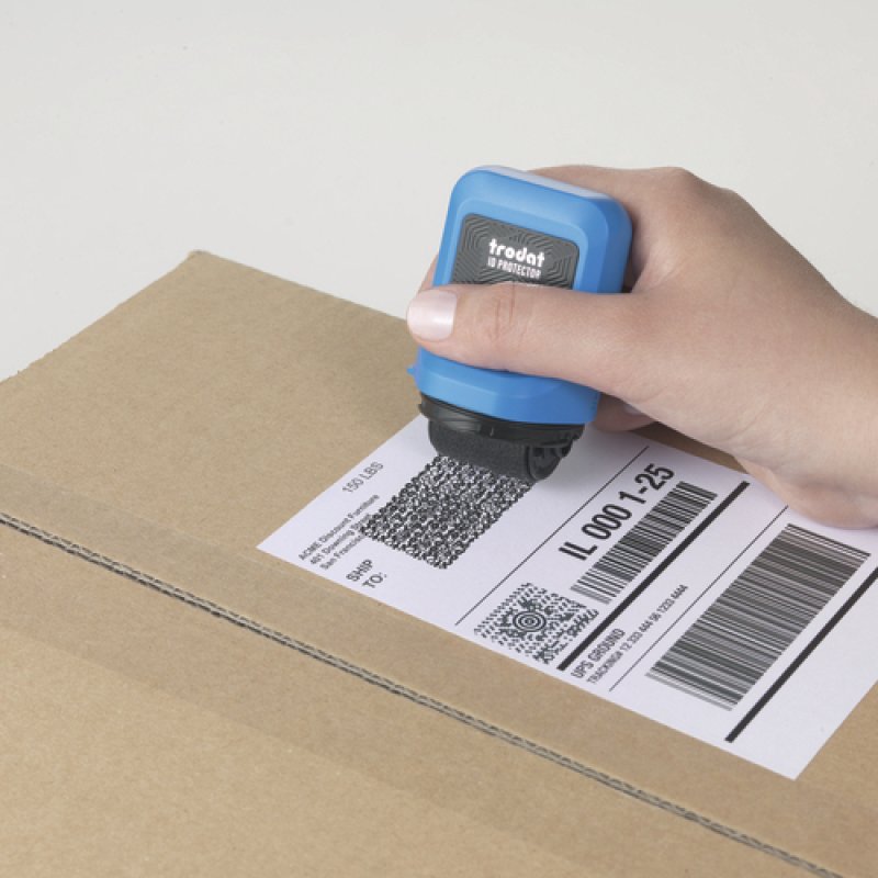 trodat Tampon de confidentialité ID Protector, bleu