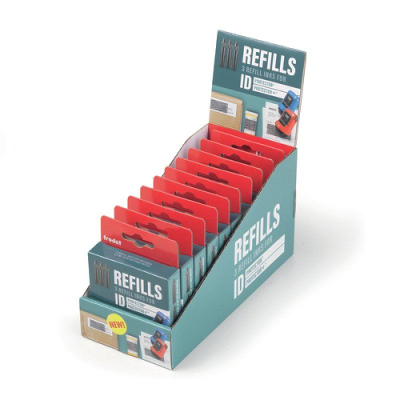 Trodat Refill Inks ID Protector And ID Protector , Ink Black, 3 Pieces Eng Packaging