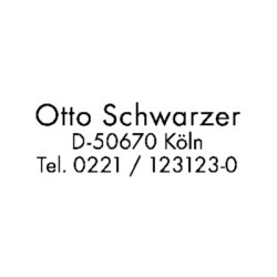 trodat Tampon pour texte Printy 4910 4.0, 3 lignes, rouge