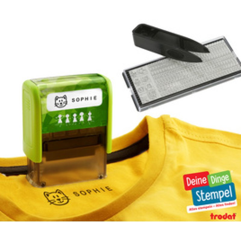 trodat Textstempelautomat "Deine Dinge Stempel", grün