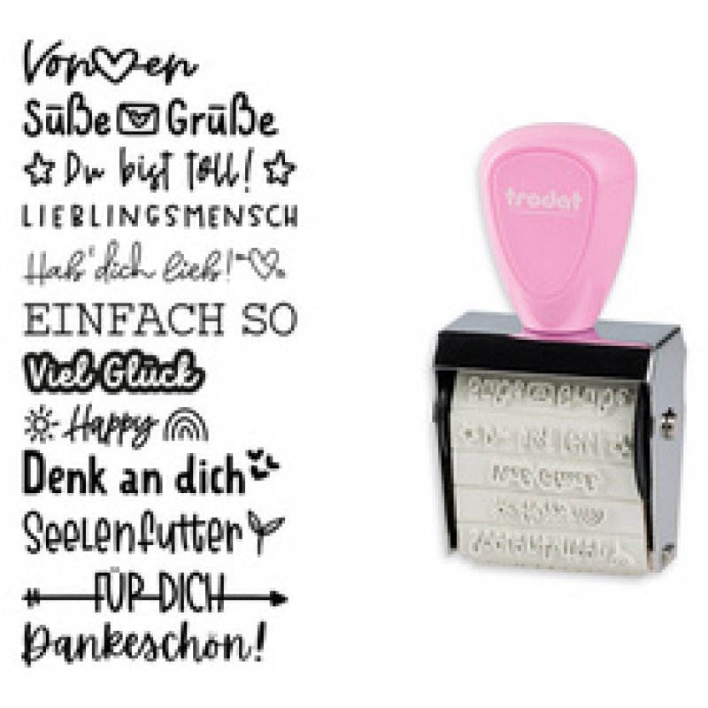 trodat Kreativstempel-Set Creative Mini "Engelspost"