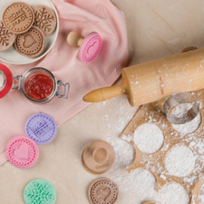 trodat Kit tampon à biscuit "Cookie Stamp", 5 pièces