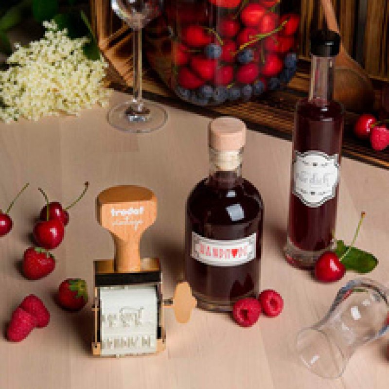 trodat Kreativstempel-Set VINTAGE "Glückwünsche"