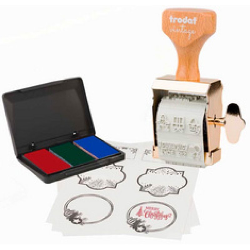 trodat Kreativstempel-Set VINTAGE "Weihnachts-Edition"