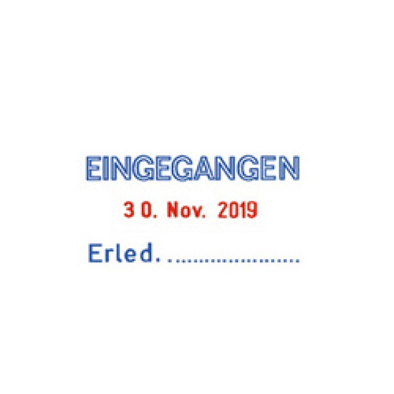 trodat Datumstempel Professional 4.0 5440/L, blau/rot