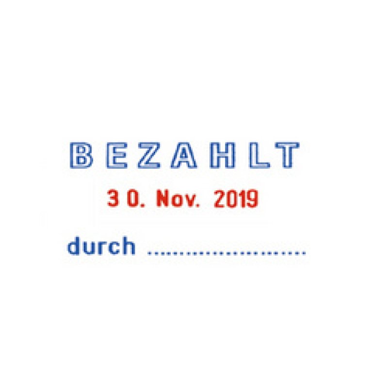 trodat Datumstempel Professional 4.0 5440/L, blau/rot