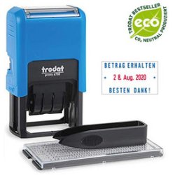 trodat Datumstempel Printy 4.0 4750 Typo Set, blau
