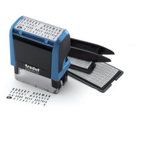 Trodat Tampon pour texte Printy 4913 TYPO 4.0, 5 lignes