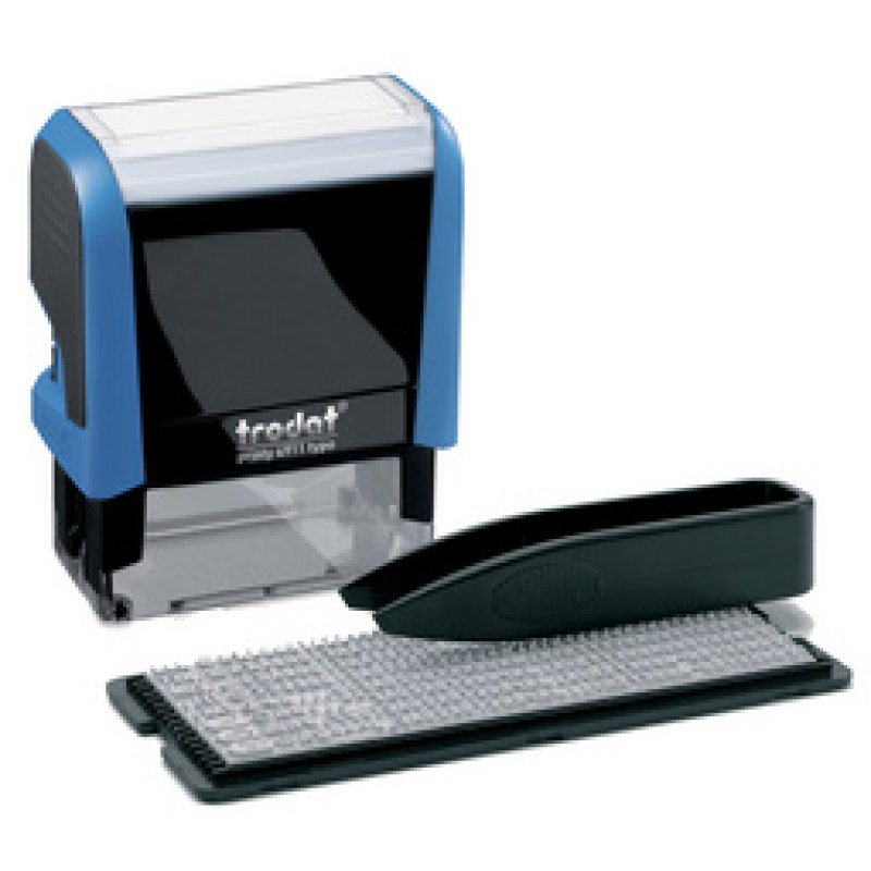 trodat Tampon à texte Printy Typo 4911T, 3 lignes