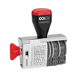 COLOP Wortbandstempel 04000/WD, mit Datum