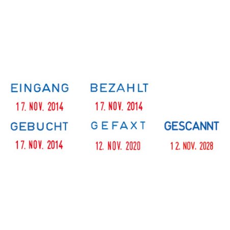 COLOP Datumstempel Mini Dater S160 L2 "BEZAHLT", im Blister