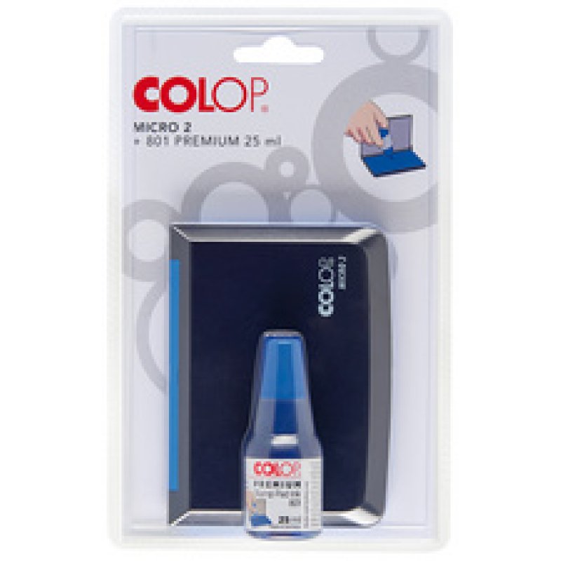 COLOP Set cassette d'encrage encre, bleu