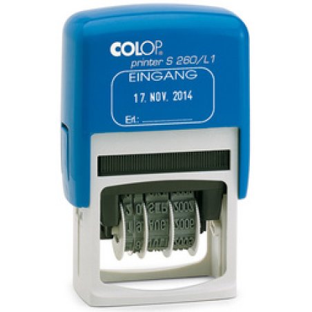 COLOP Datumstempel Printer S260/L1 "EINGANG", blau