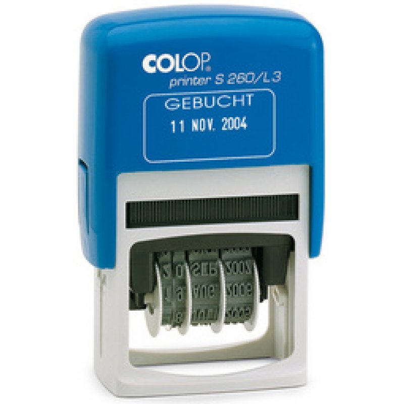 COLOP Datumstempel Printer S260/L1 "EINGANG", blau