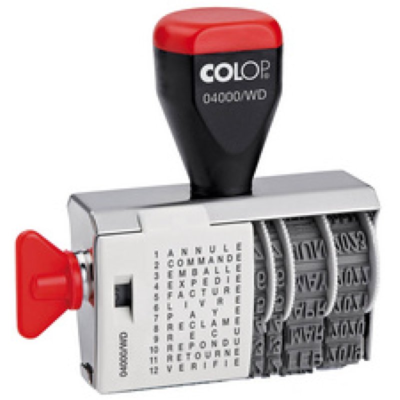 COLOP Tampon dateur toutes lettres 04000/WD, avec date