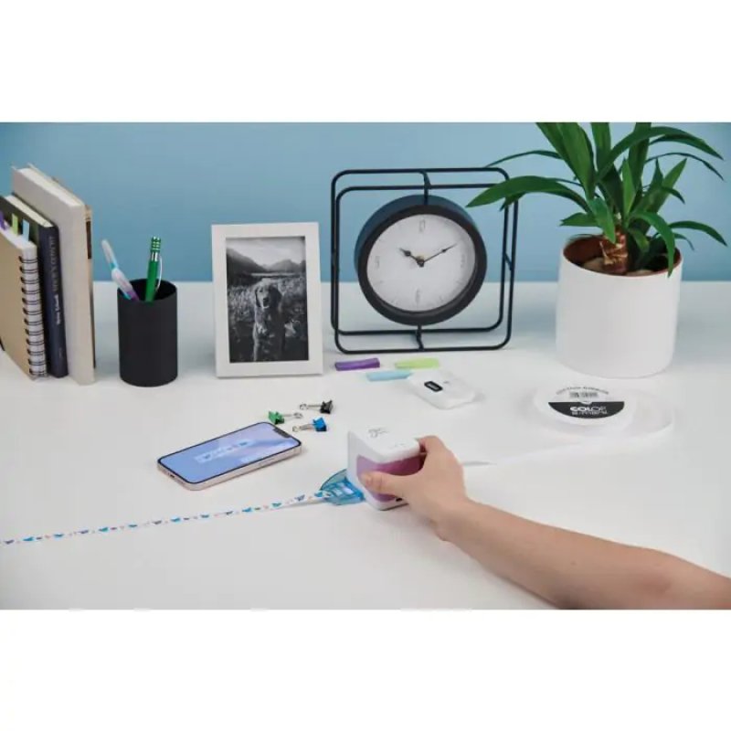 Colop 164876 accessoire d'imprimantes portables Guide papier réglable Bleu, Transparent 1 pièce(s) COLOP e-mark ribbon