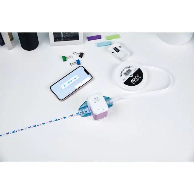 Colop 164876 handheld printer accessory Adjustable paper guide Blue, Transparent 1 pc(s) COLOP e-mark ribbon