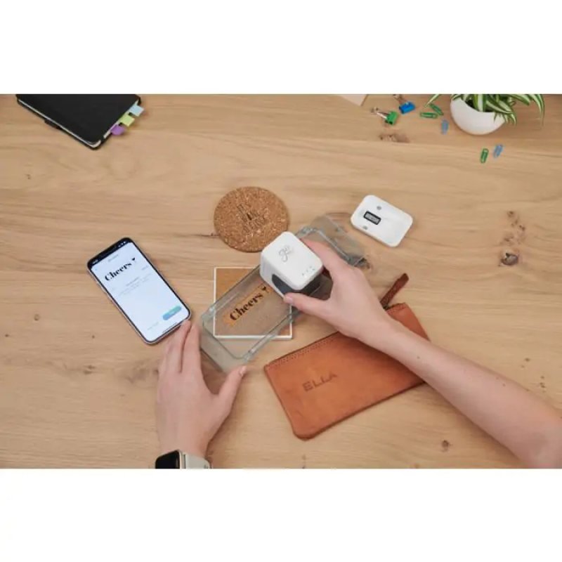 Colop 164874 accessoire d'imprimantes portables Règle Bleu, Transparent 1 pièce(s) e mark go