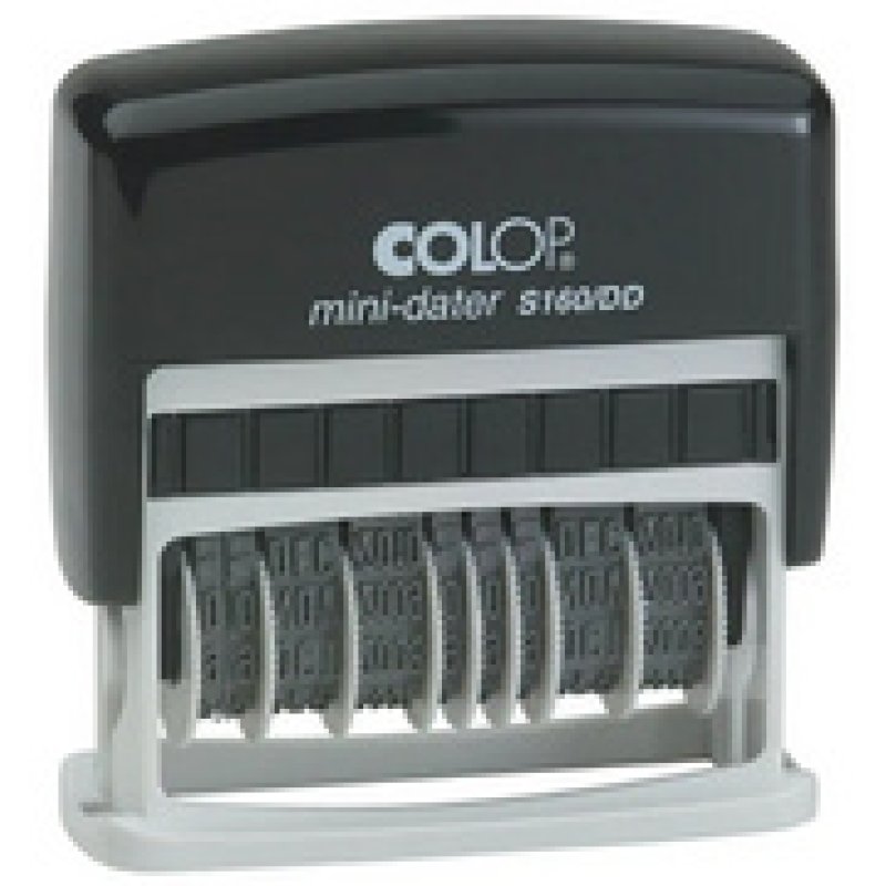COLOP Mini Doppel-Datumstempel S160/DD, schwarz