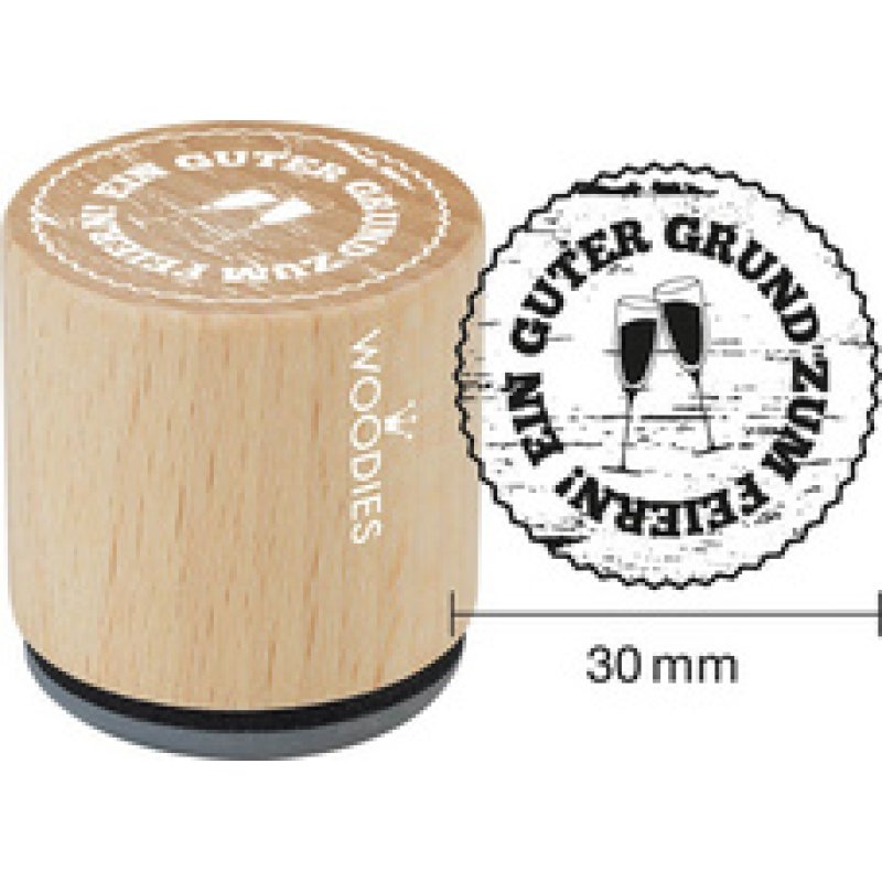 COLOP Motiv-Stempel Woodies "Wir feiern am..."