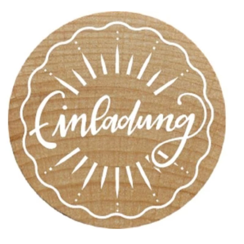 COLOP Motiv-Stempel Woodies "Einladung" II