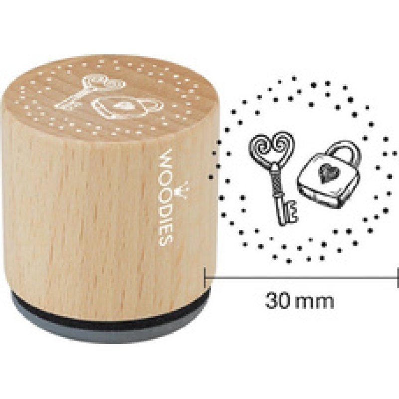 COLOP Tampon à motif Woodies "enveloppe avec coeur"