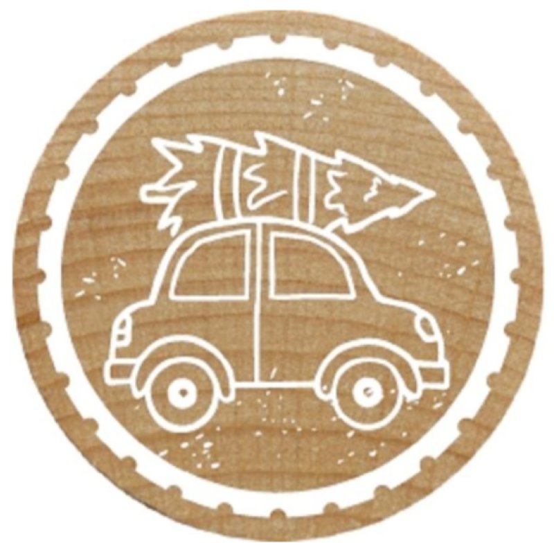 COLOP Tampon à motif Woodies "voiture avec sapin"