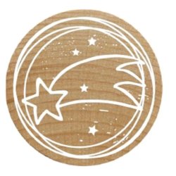 COLOP Tampon à motif Woodies "étoile de Noël"