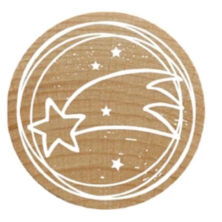 Woodies W21007 business stamp Text/Date stamp Wood