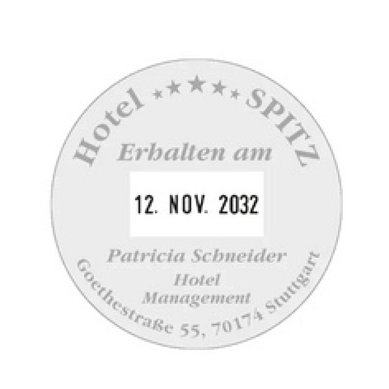 COLOP Datumstempel Printer R 45-Dater, rund, schwarz