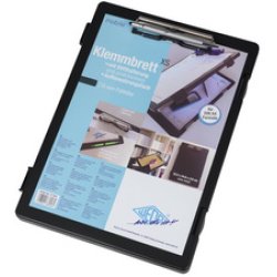 WEDO Porte-bloc à pince XS, format A4, noir,