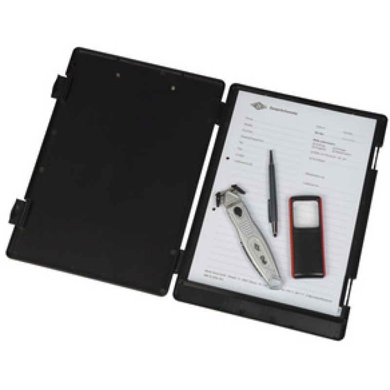 WEDO Porte-bloc à pince XS, format A4, noir,