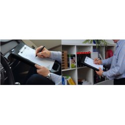 WEDO Porte-bloc, avec compartiment de rangement, noir