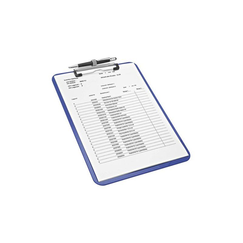 Wedo 576603 clipboard A4 Polystyrene Blue