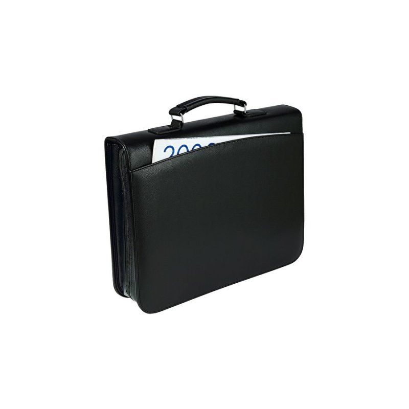 WEDO Porte-documents, A4, similicuir grainé, noir