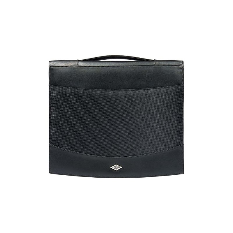WEDO Porte-documents Elegance, A4, similicuir/nylon, noir