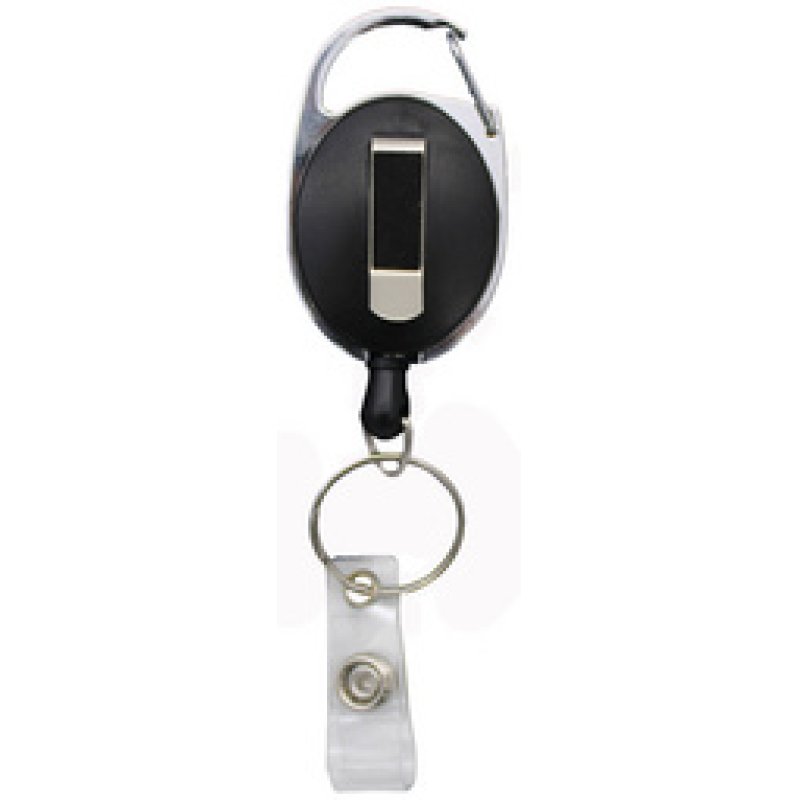 WEDO Clip de ceinture avec cordon en nylon extensible, noir/