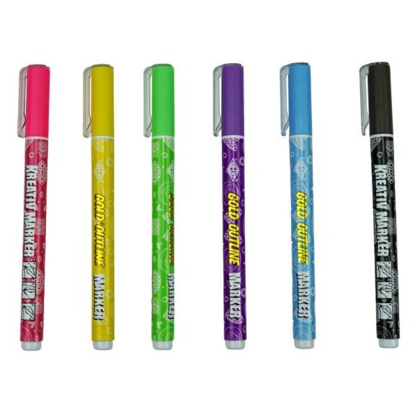 Wedo 252 700699 marker 6 pc(s) Black, Blue, Green, Magenta, Purple, Yellow