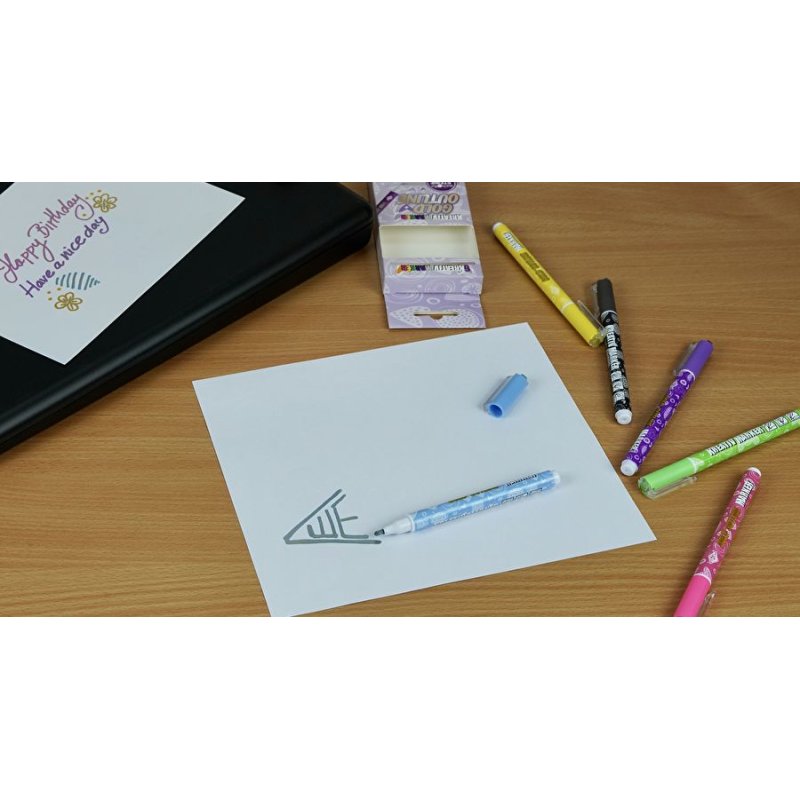 Wedo 252 700699 marqueur 6 pièce(s) Noir, Bleu, Vert, Magenta, Violet, Jaune