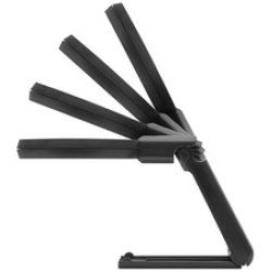 WEDO Loupe avec lumière LED et pied pliable, noir