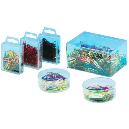 WEDO Trombones recouvertes de plastique, 27 mm, assorti