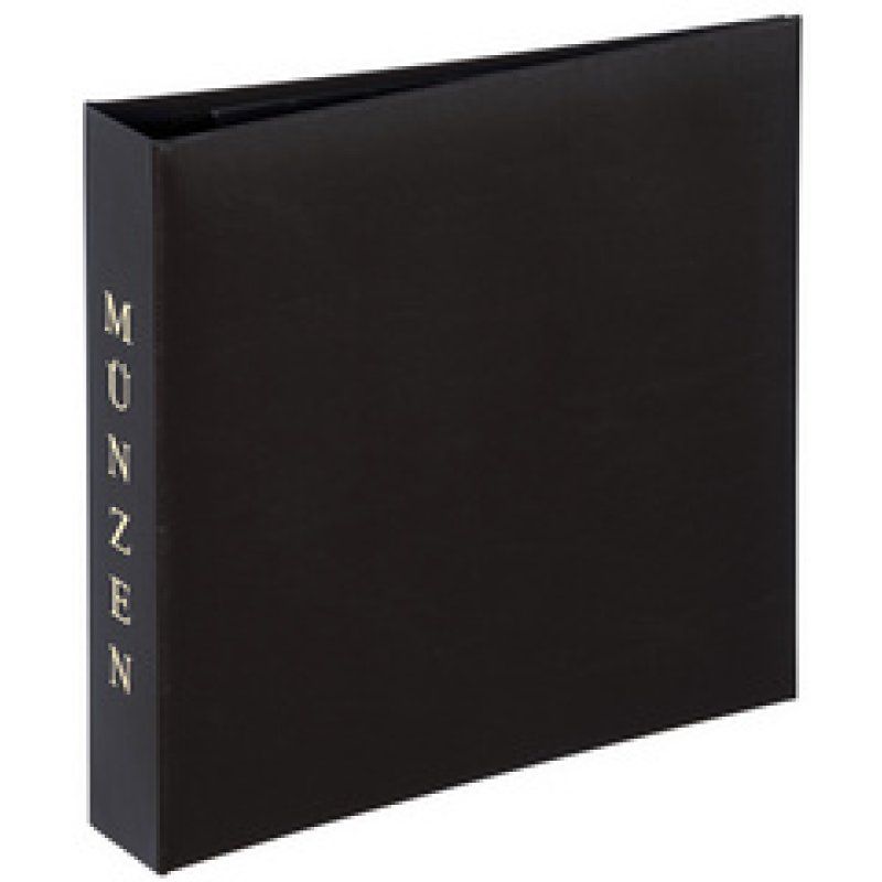 PAGNA Münzalbum, 4-Ring-Mechanik, schwarz