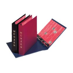 PAGNA Münzalbum, 4-Ring-Mechanik, blau