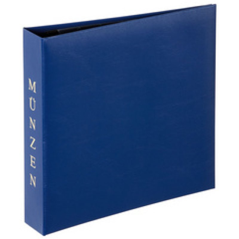 PAGNA Münzalbum, 4-Ring-Mechanik, blau