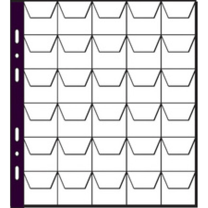 PAGNA Pochettes pour collection de pièces de monnaie,30 com-