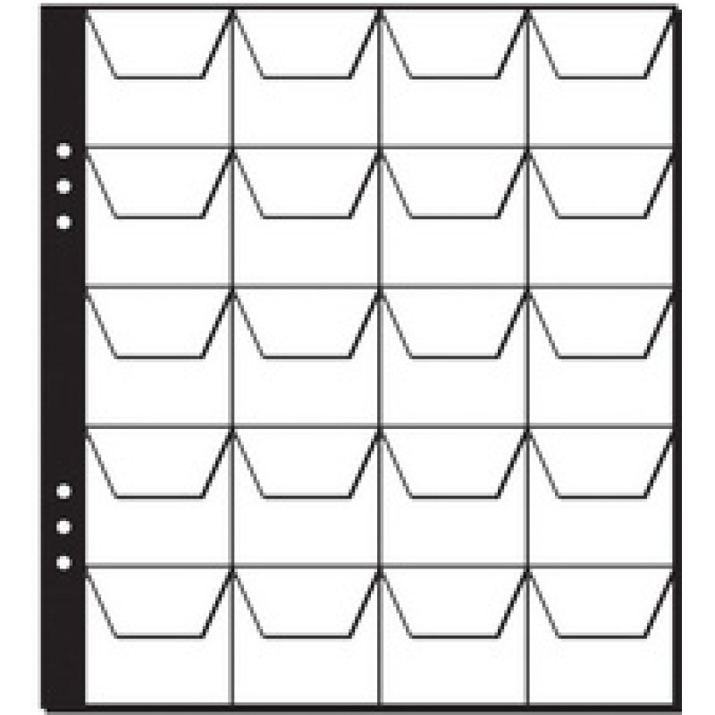 PAGNA Pochettes pour collection de pièces de monnaie,30 com-