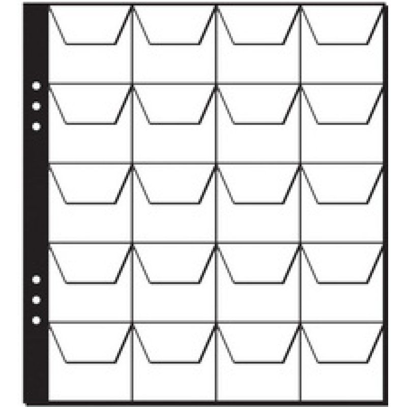 PAGNA Pochettes pour collection de pièces de monnaie,20 com-