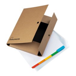 PAGNA Dokumentenmappe, DIN A4, Füllhöhe: 20 mm, Kraftpapier