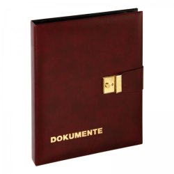 PAGNA Dokumentenmappe, Kunstleder, DIN A4, weinrot